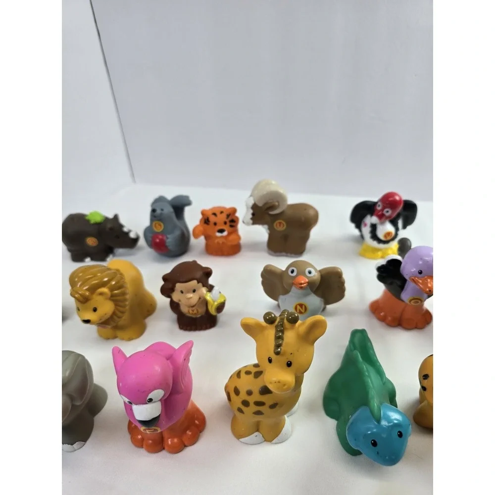 Fisher Price Little People Alphabet Animals Lot 17 ABC Figures Missing 9 Letters